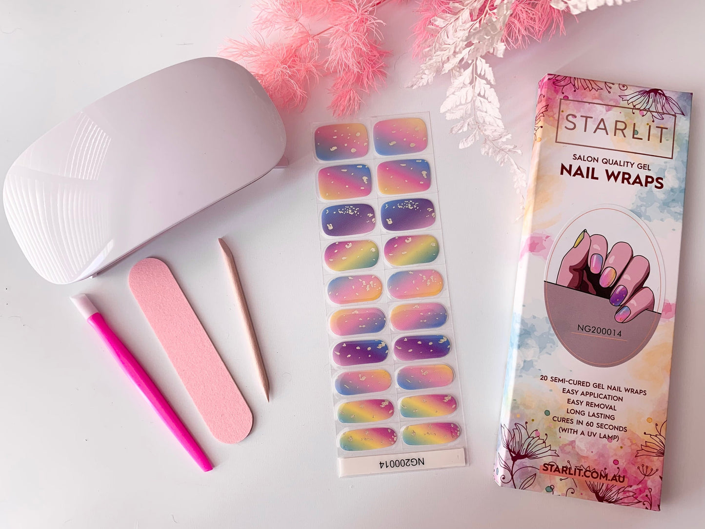 Meet The Rainbow Semi-Cured Gel Nail Wrap