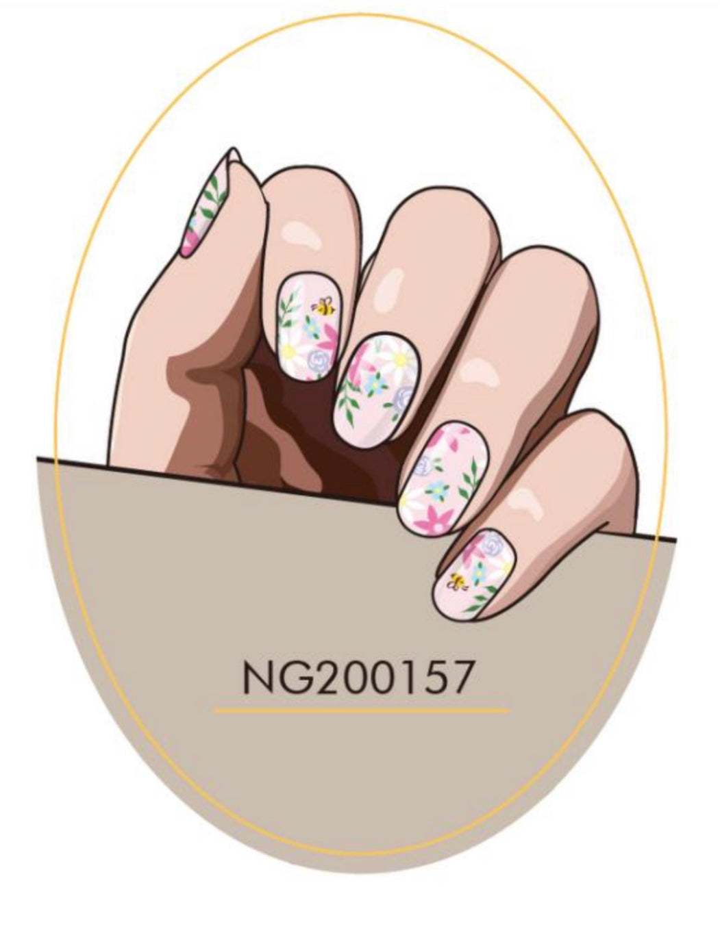 Spring Has Sprung Semi-Cured Gel Nail Wrap
