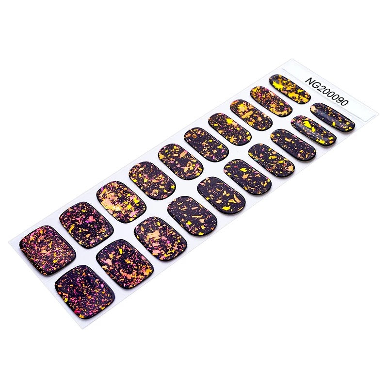 Galaxy Flakies Semi-Cured Gel Nail Wrap