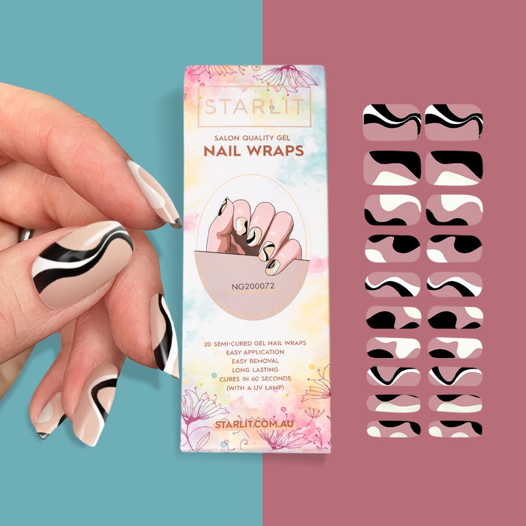 So Swirl Semi-Cured Gel Nail Wrap