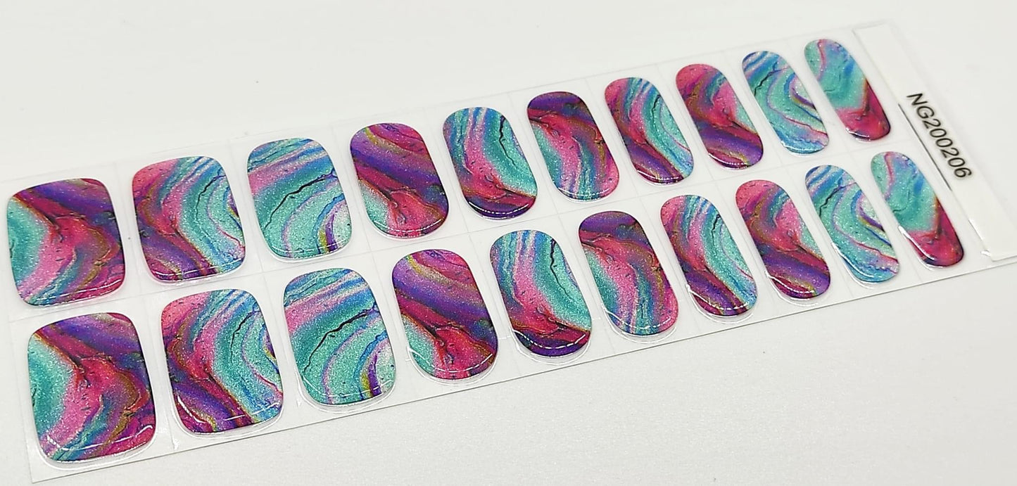 Sherbet Sundae Semi-Cured Gel Nail Wrap
