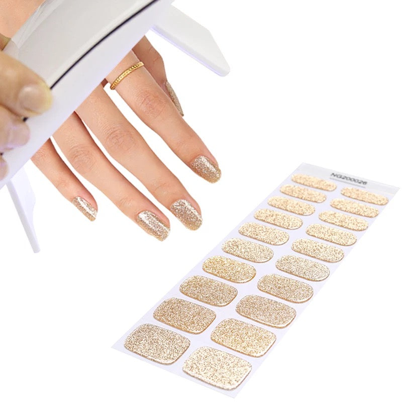 Champagne Fizz Semi-Cured Gel Nail Wrap