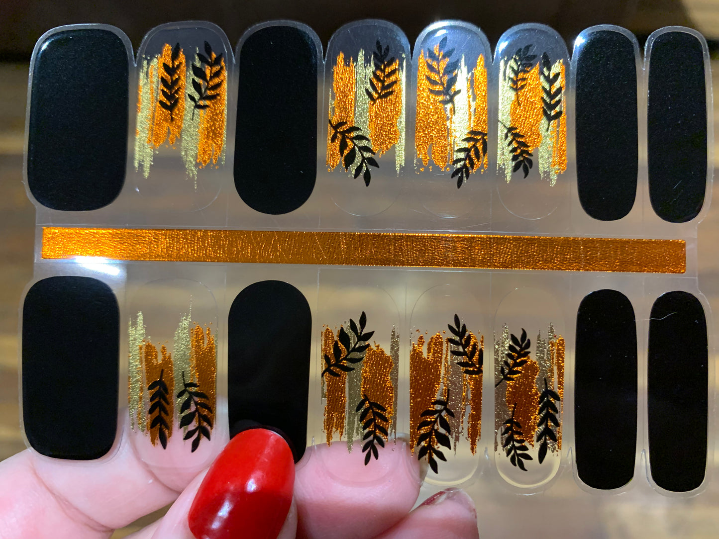 Golden Garden Semi-Cured Gellies Nail Wrap