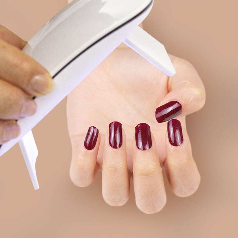 Black Cherry Merlot Semi-Cured Gel Nail Wrap