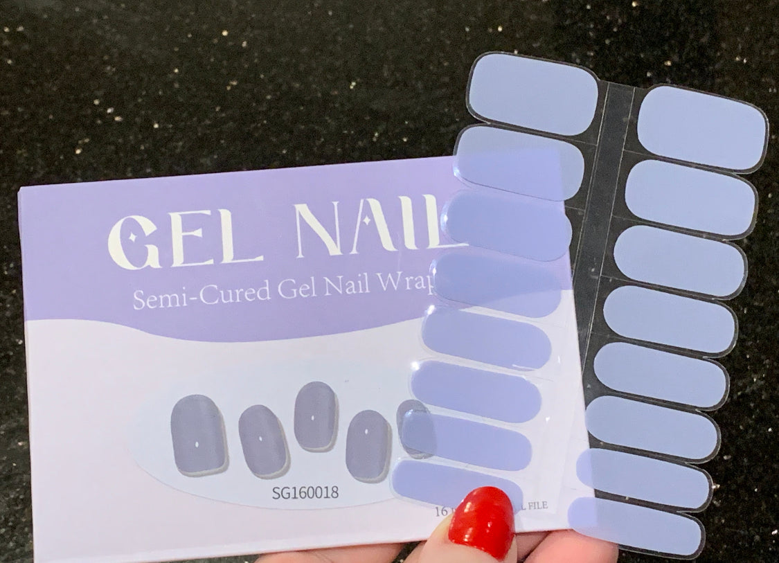Blue Breeze Semi-Cured Gellies Nail Wrap