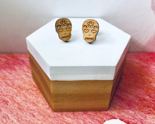 ‘Sugar Skulls’ Mini Stud Earrings
