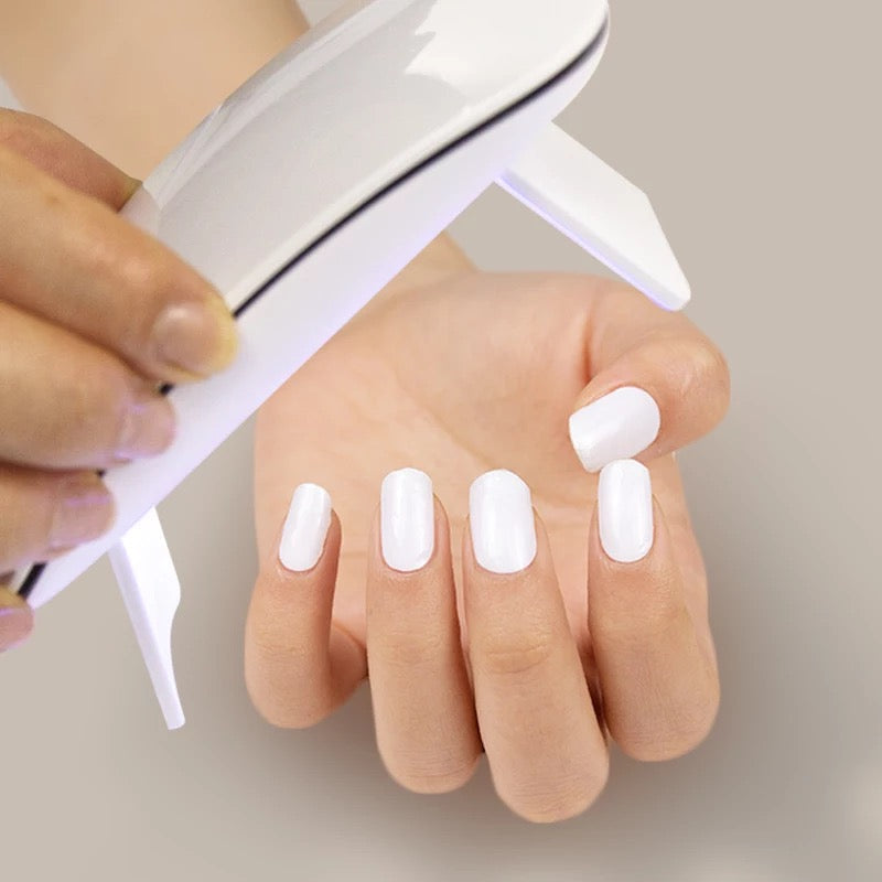 Pure White Semi-Cured Gel Nail Wrap