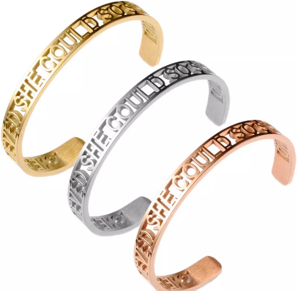 She Believed She Could, So She Did (Rose Gold)