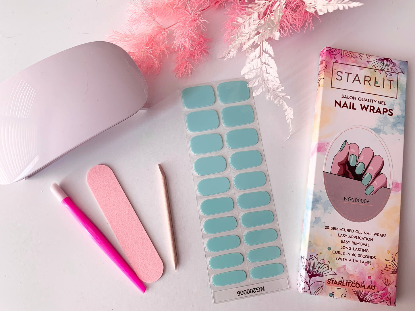 Sea Glass Semi-Cured Gel Nail Wrap