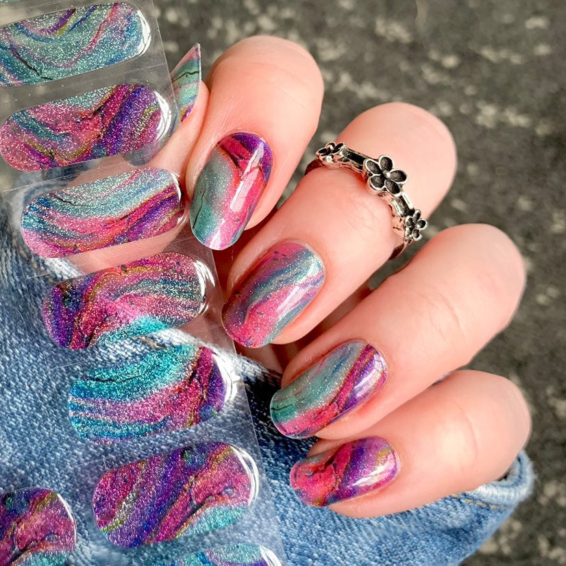 Sherbet Sundae Semi-Cured Gel Nail Wrap