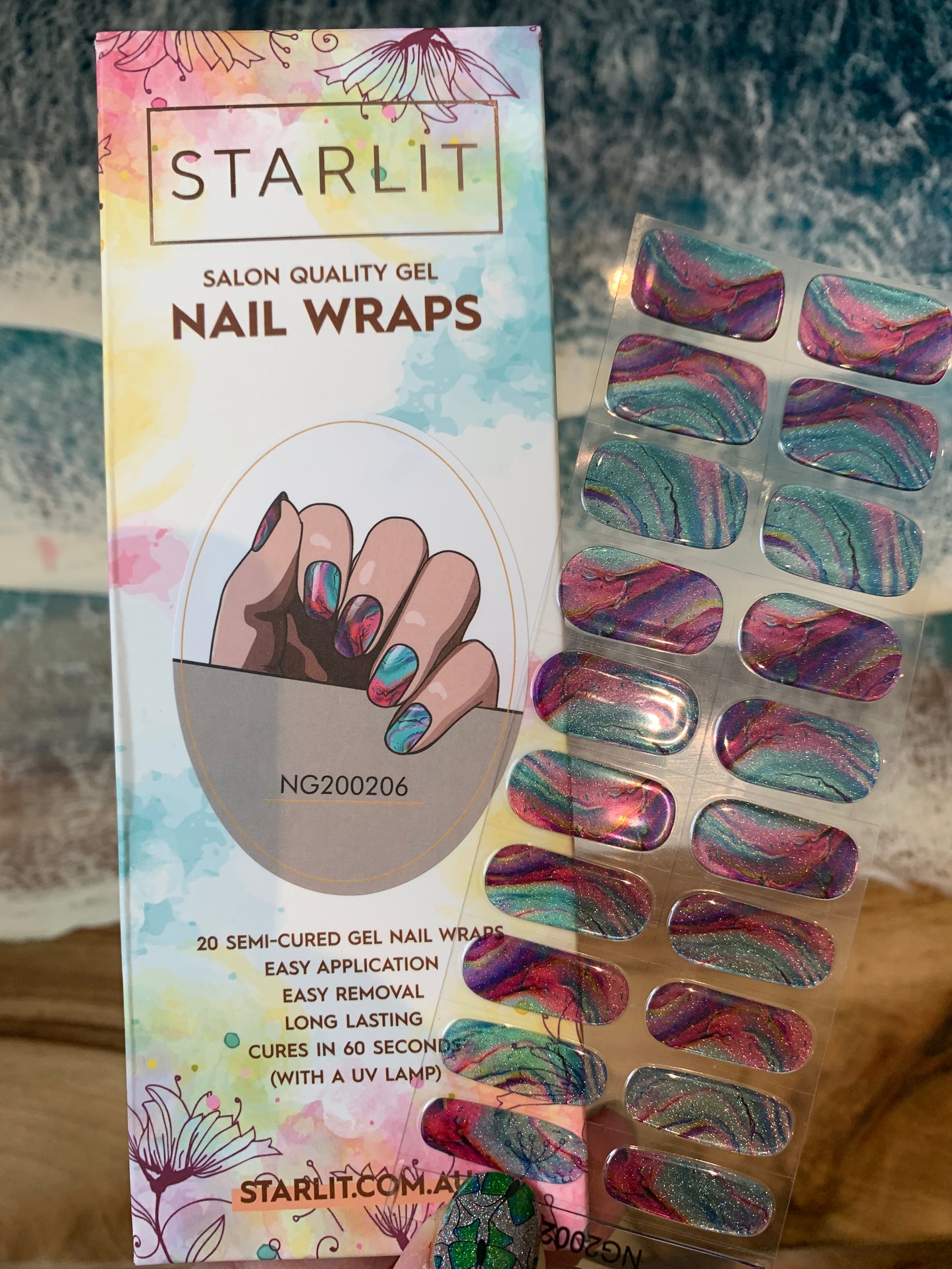 Sherbet Sundae Semi-Cured Gel Nail Wrap