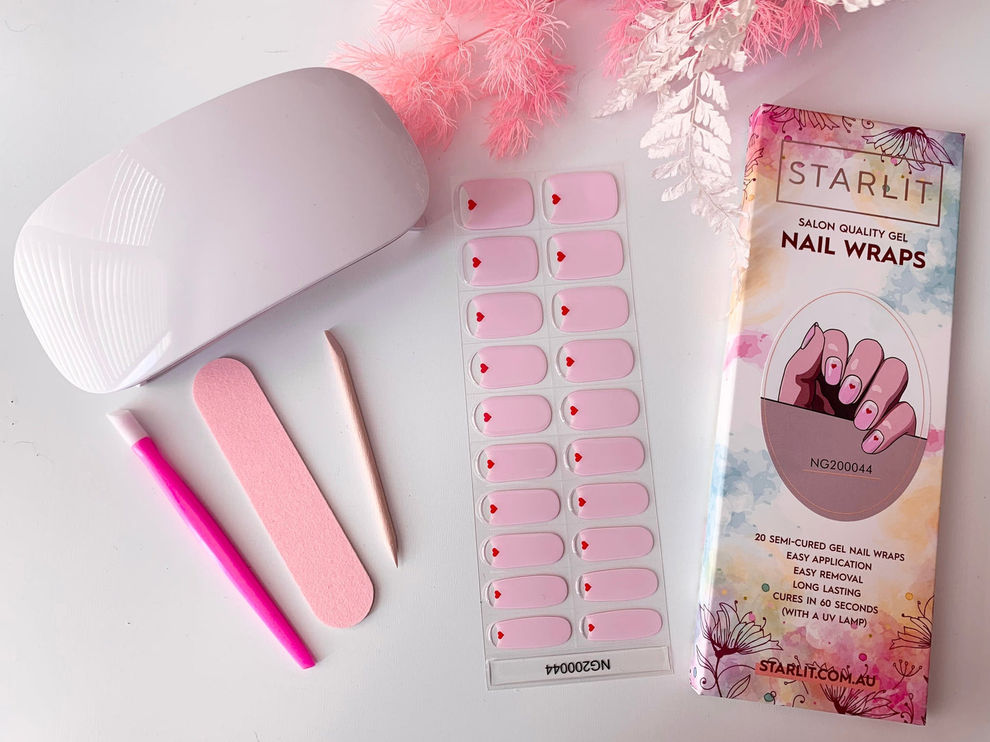 Sweetheart Semi-Cured Gel Nail Wrap
