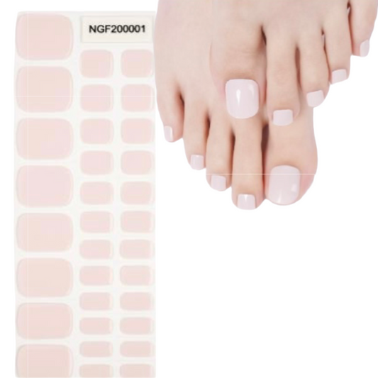 Palest Pink Semi-Cured Gel Pedicure Wrap