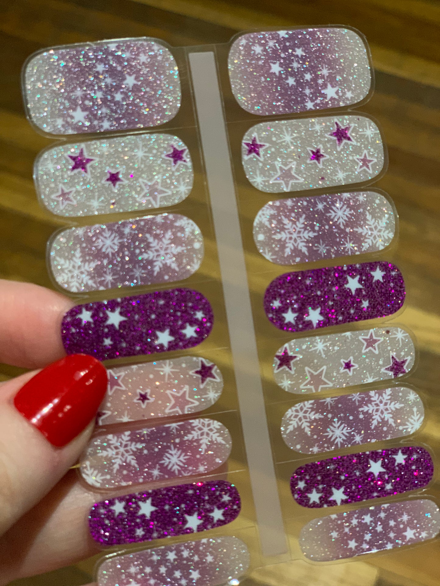 Orchid Snow Semi-Cured Gellies Nail Wrap