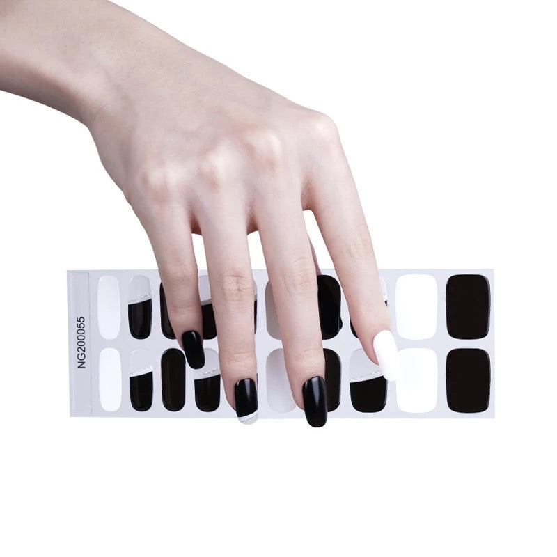 Black Tie Affair Semi-Cured Gel Nail Wrap