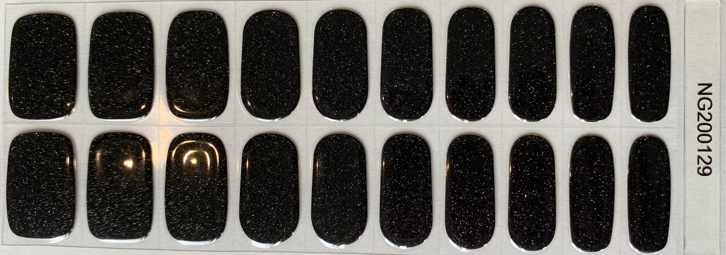 Midnight Sparkle Semi-Cured Gel Nail Wrap