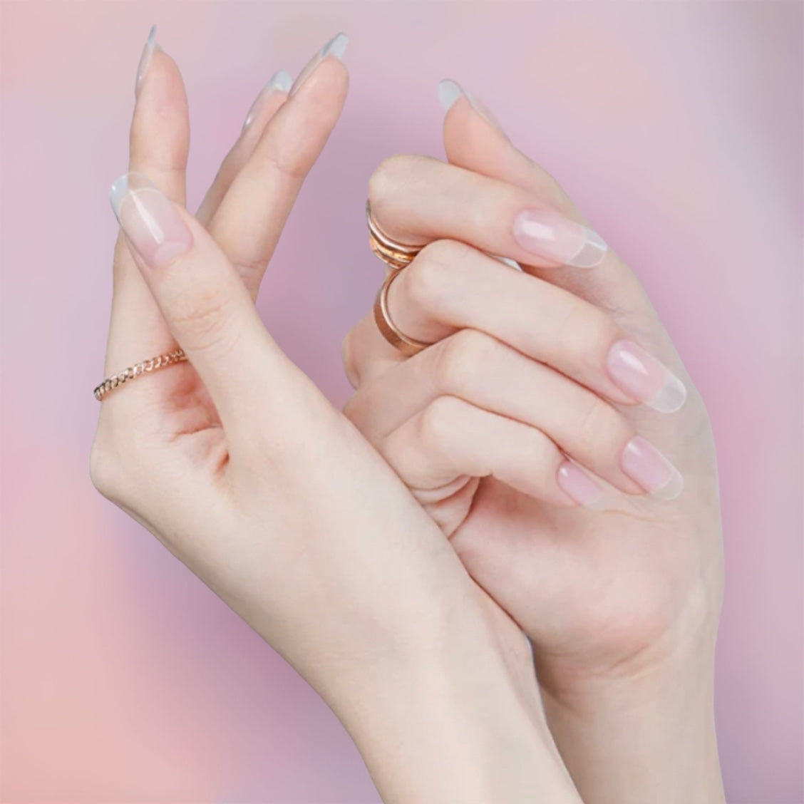 Crystal Clear Transparent Semi-Cured Gel Nail Wrap