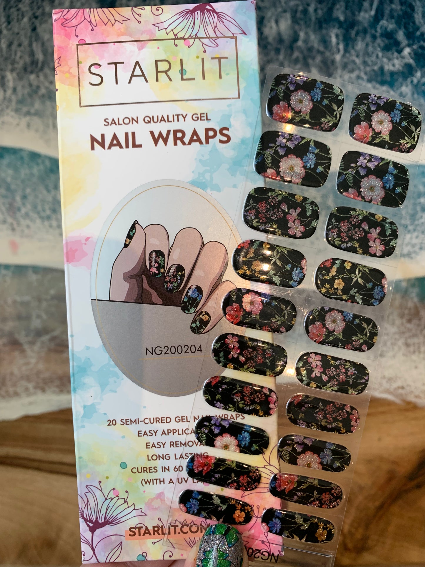 Floral Dreams Semi-Cured Gel Nail Wrap