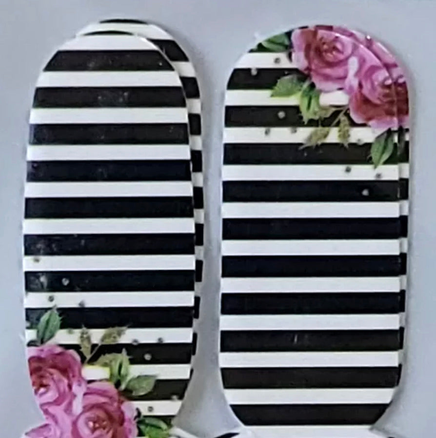 Flower Stripes Foursies Accent