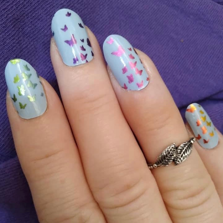 Social Butterfly (Transparent Rainbow)