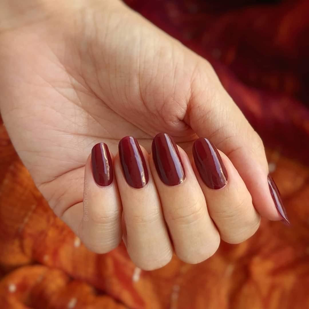 Black Cherry Merlot Semi-Cured Gel Nail Wrap