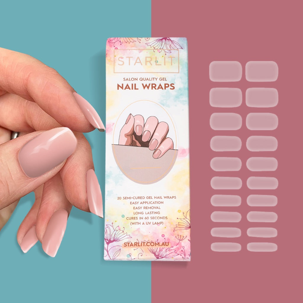 Crystal Clear Transparent Semi-Cured Gel Nail Wrap
