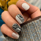 Zebra Diva Semi-Cured Gel Nail Wrap