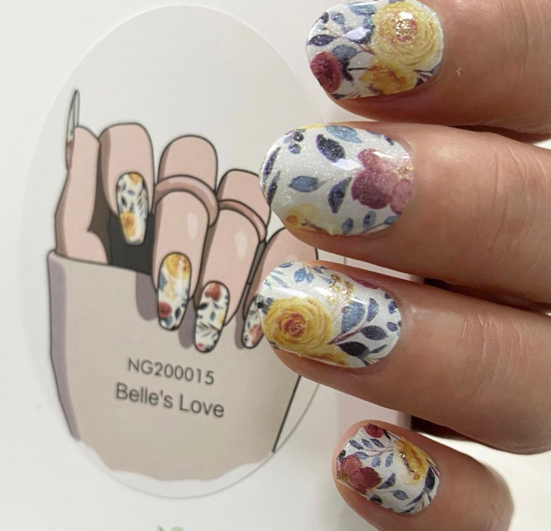 Belle’s Love Semi-Cured Gel Nail Wrap