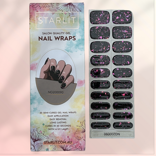 Galaxy Flakies Semi-Cured Gel Nail Wrap