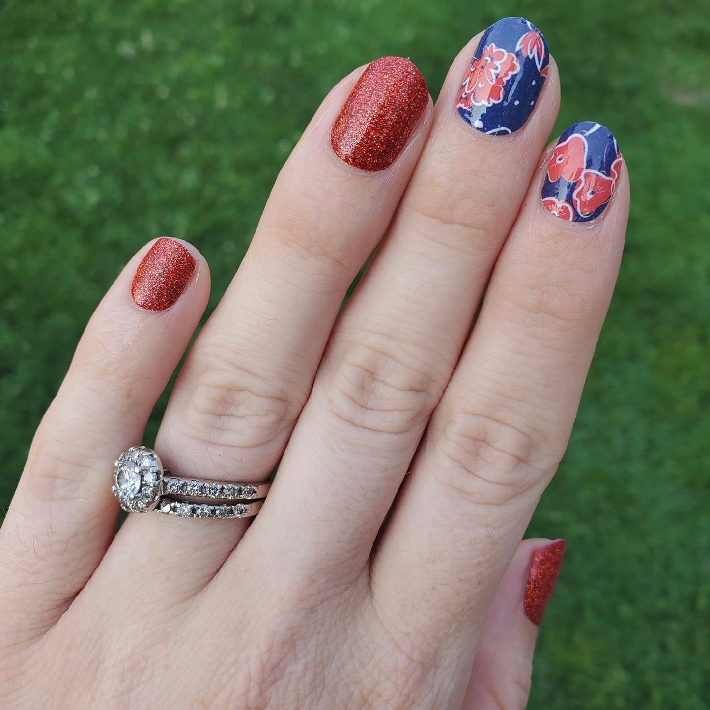 Navy & Red Floral - Limited Edition - Designed By Ramonica