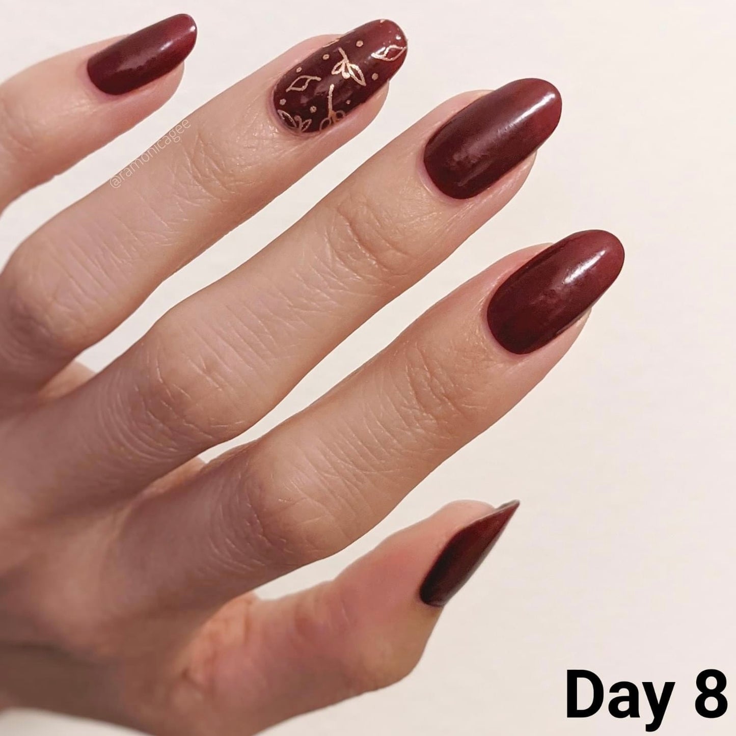 Black Cherry Merlot Semi-Cured Gel Nail Wrap