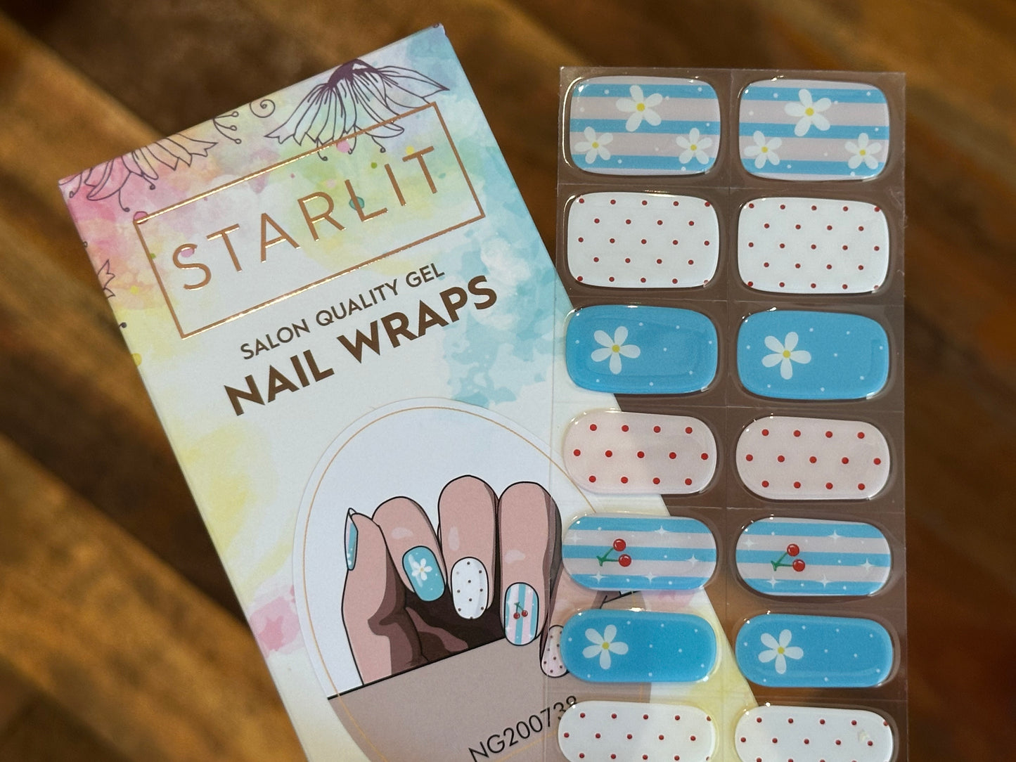 Picnic Perfect Semi-Cured Gel Nail Wrap