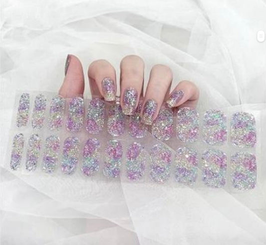 Unicorn Stardust NO LIGHT Air Dry Gel Wraps