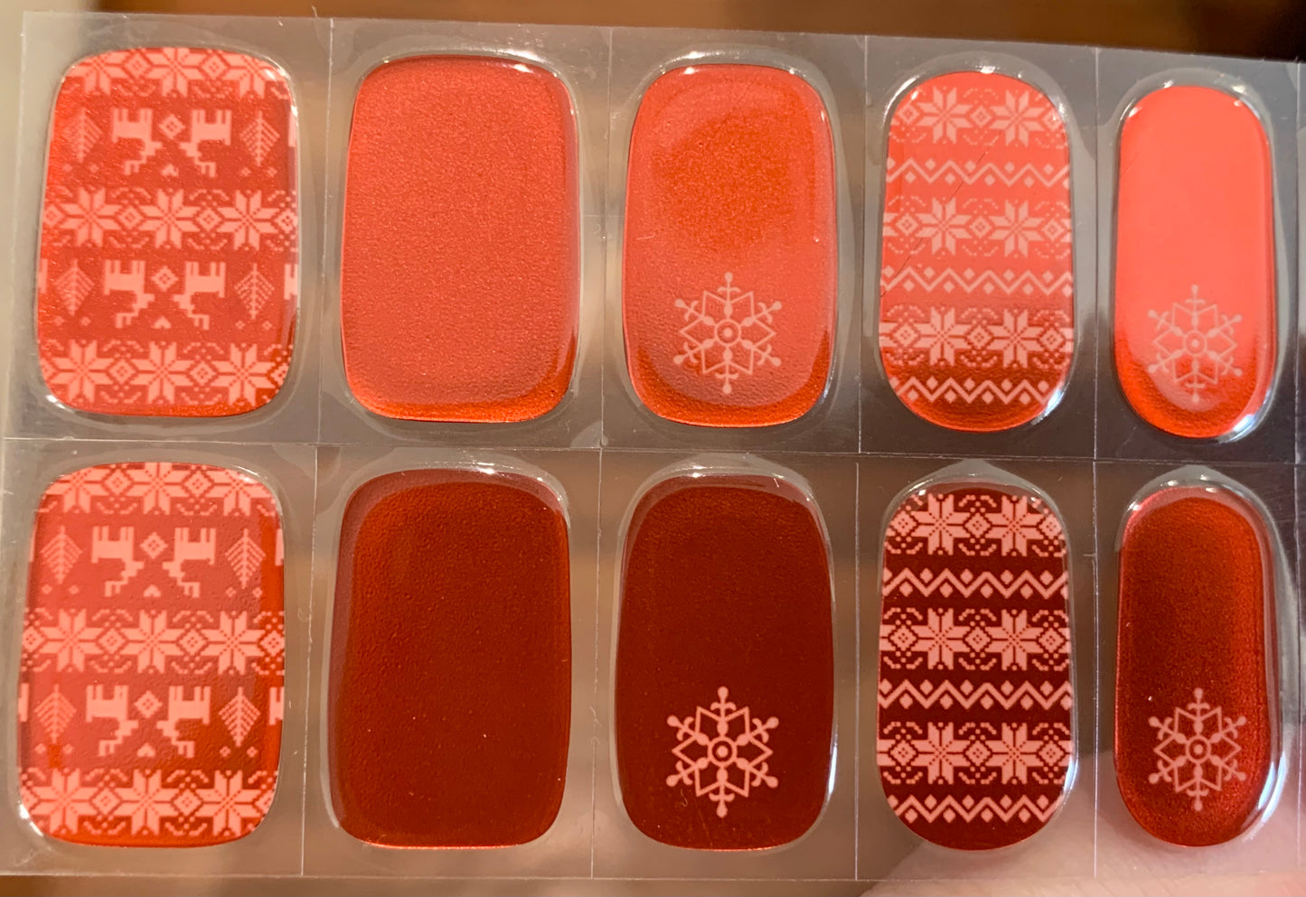 Sleigh The Holidays Semi-Cured Gel Nail Wrap