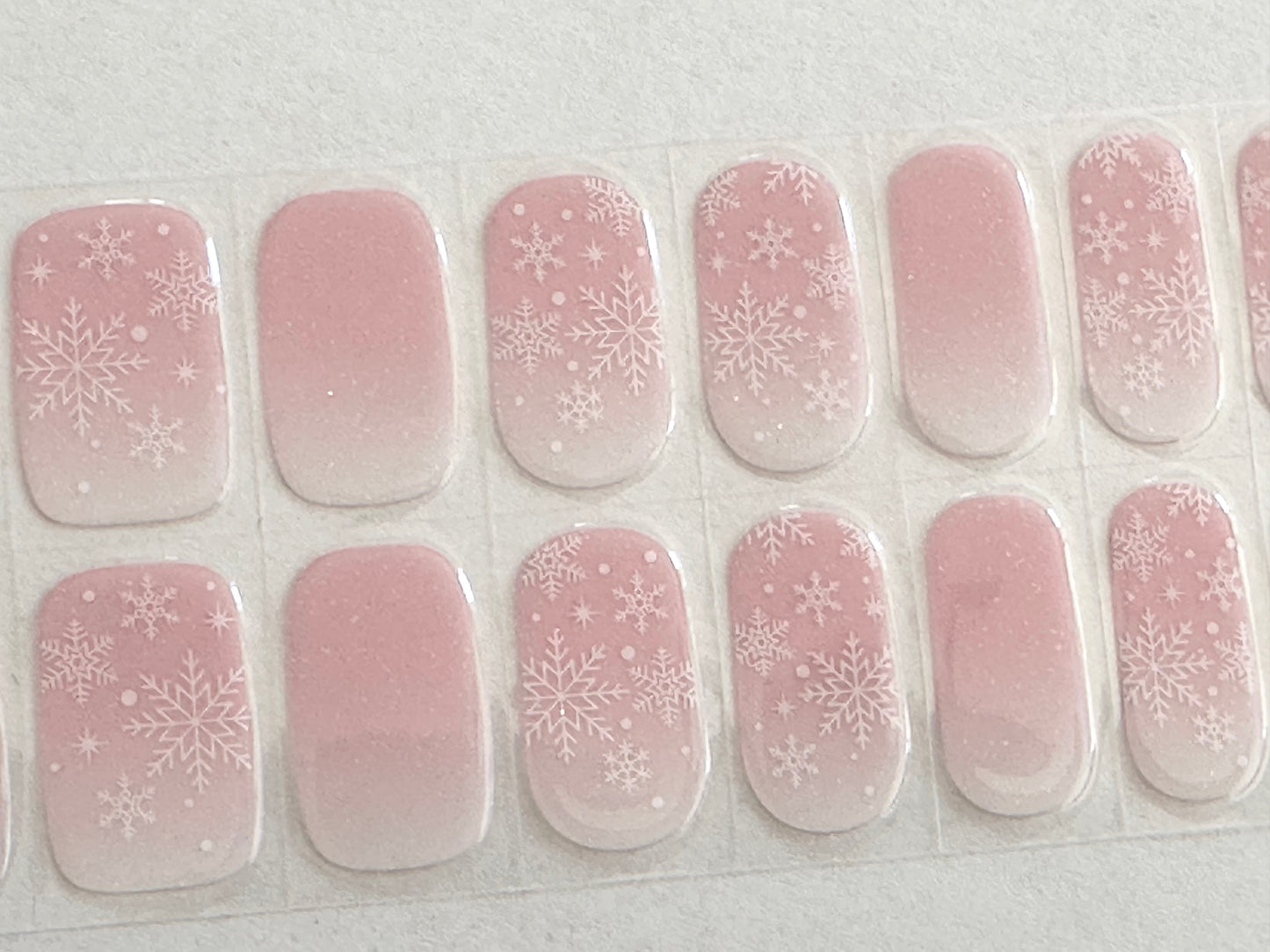Snow Cute Semi-Cured Gel Nail Wrap