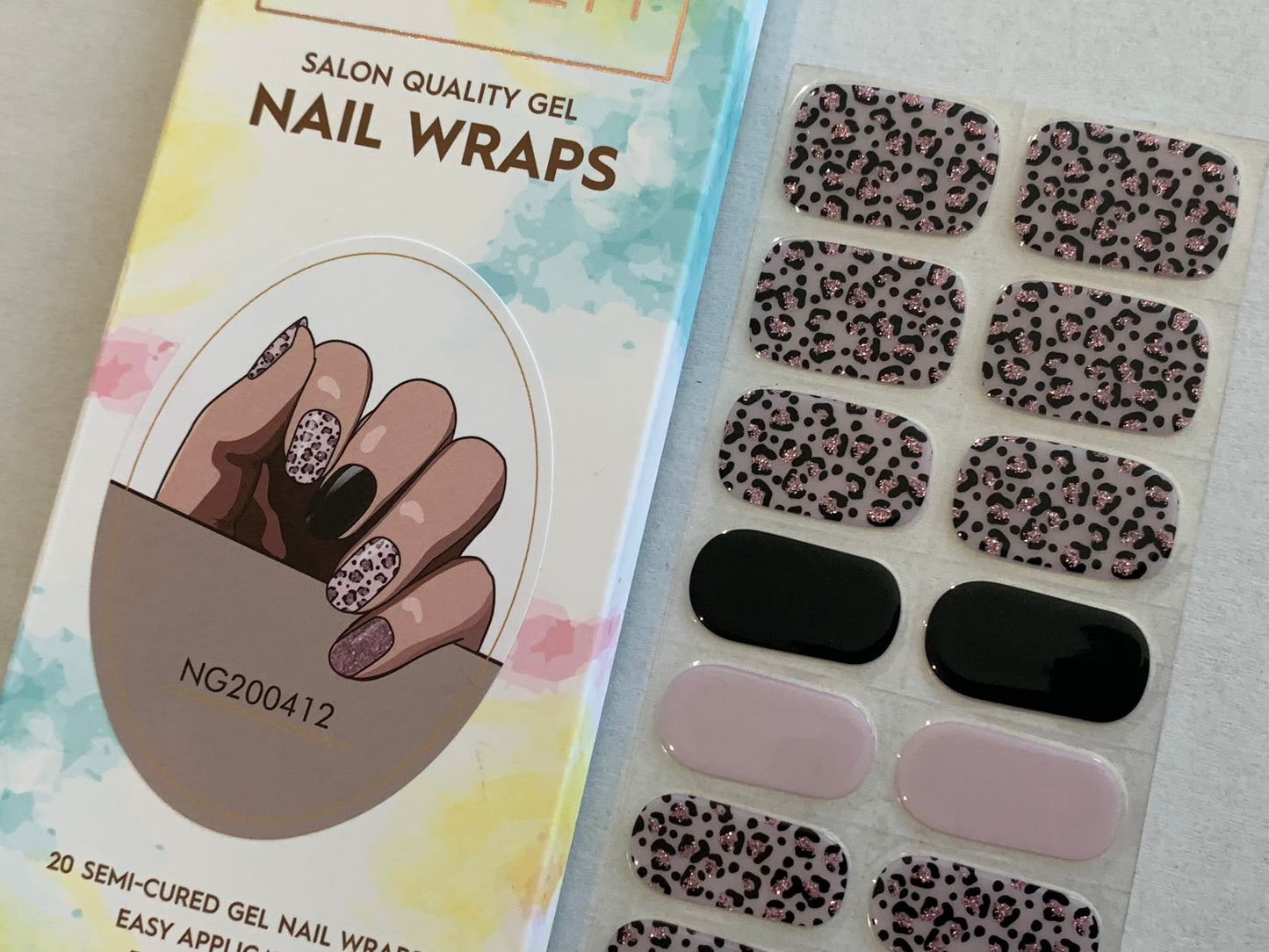 Pink Prowess Semi-Cured Gel Nail Wrap