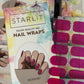 Ruby Glitz Semi-Cured Gel Nail Wrap