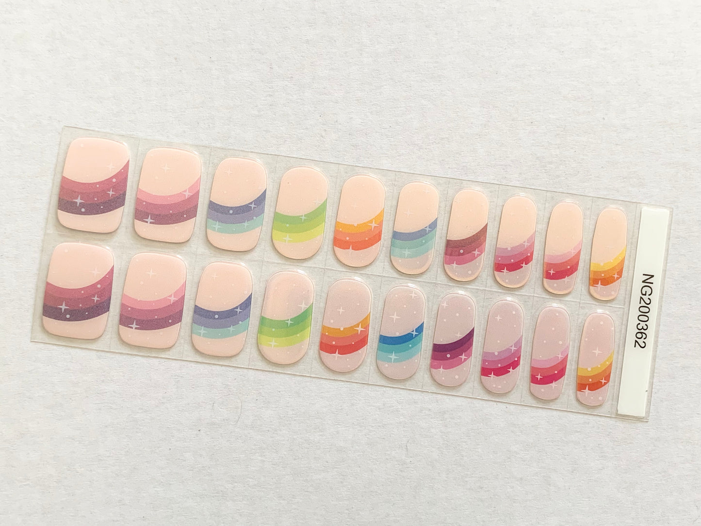 Rainbow Daze Semi-Cured Gel Nail Wrap