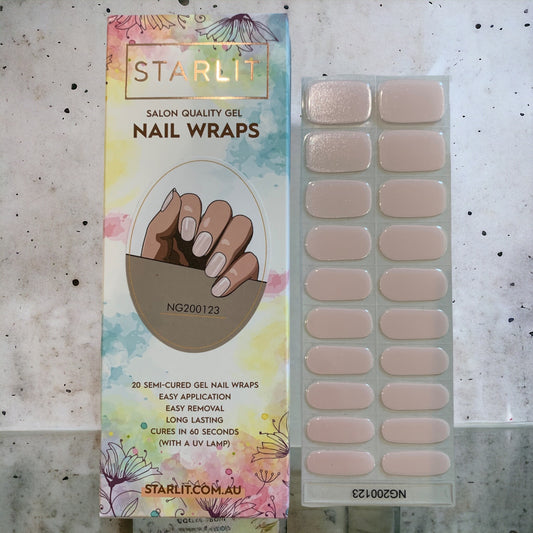 Pearlescent Semi-Cured Gel Nail Wrap