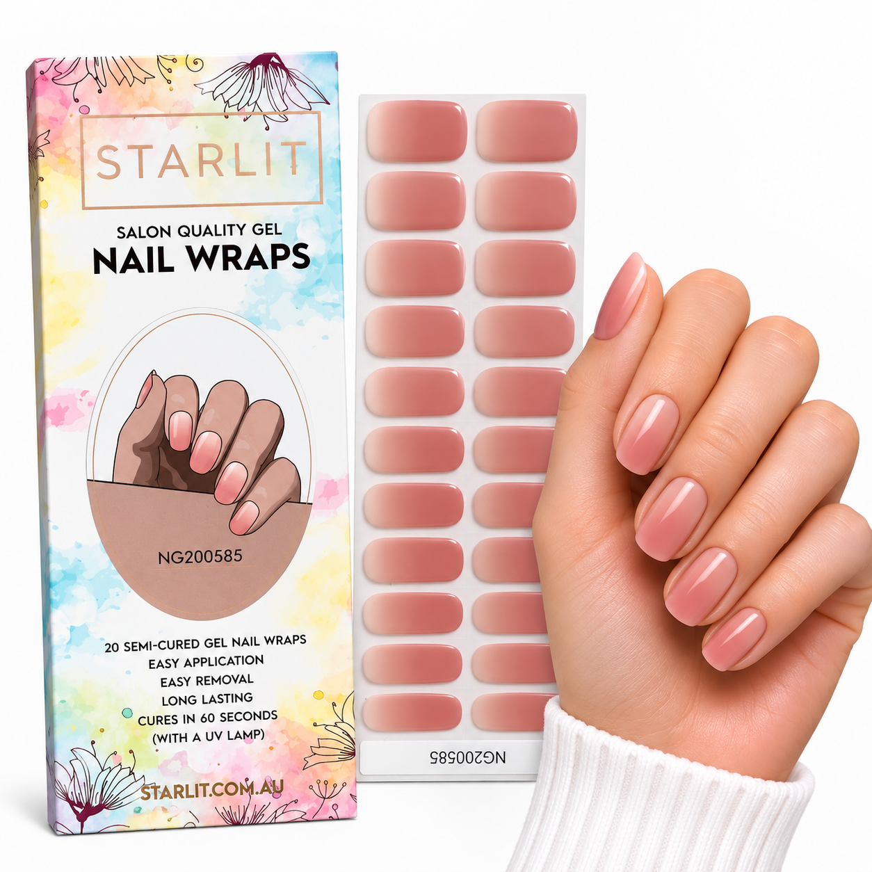Blush Hour Semi-Cured Gel Nail Wrap