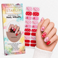 Cherry Checkmate Semi-Cured Gel Nail Wrap