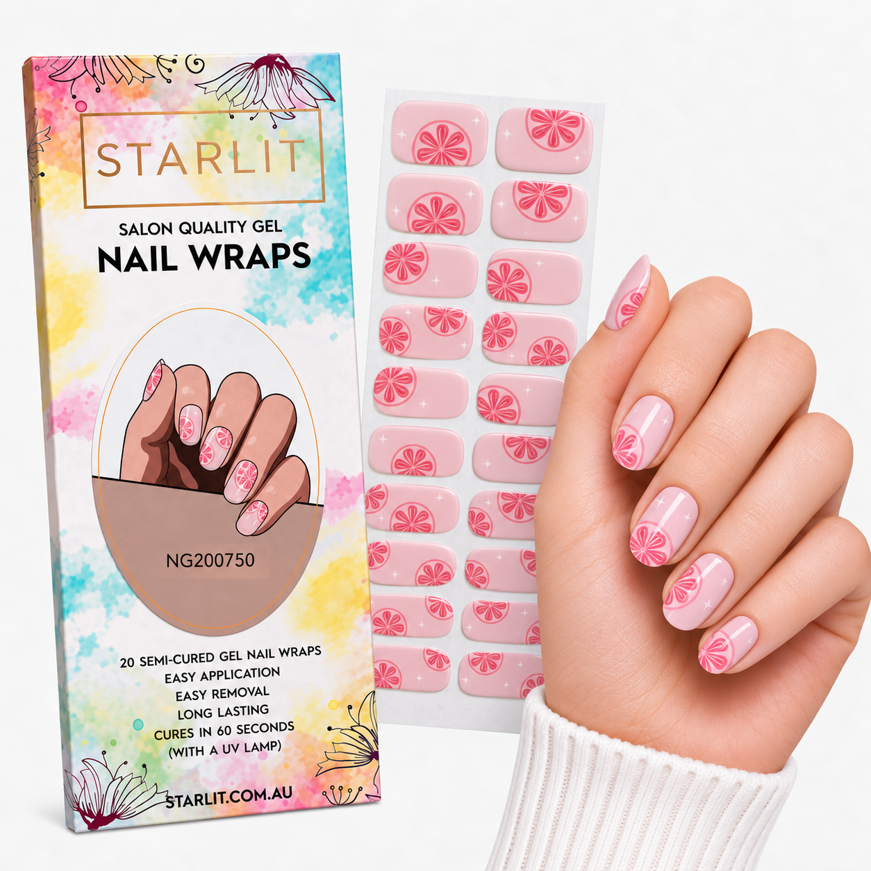 Main Squeeze Semi-Cured Gel Nail Wrap