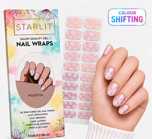 Petal To The Metal Semi-Cured Gel Nail Wrap