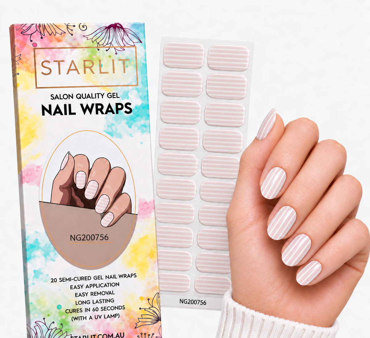 Line & Dandy Semi-Cured Gel Nail Wrap