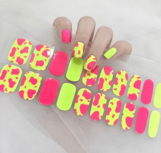 Neon Safari NO LIGHT Air Dry Gel Wraps