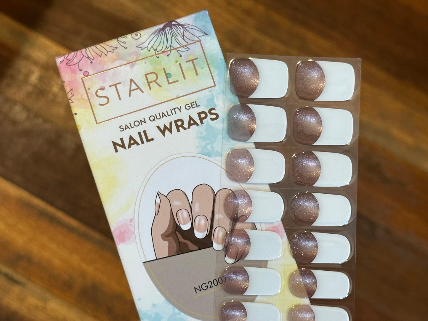 French Attraction Cat Eye Semi-Cured Gel Nail Wrap