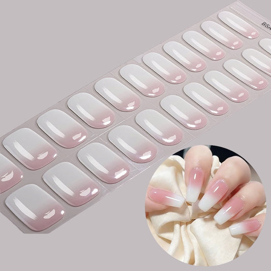 Milk Bath NO UV LIGHT Air Dry Gel Wraps