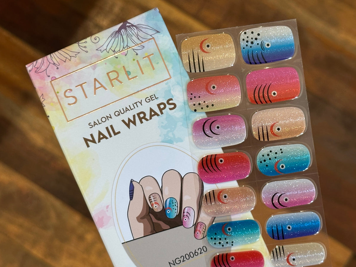 Gone Fishin’ Cat Eye Semi-Cured Gel Nail Wrap
