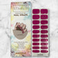 Ruby Glitz Semi-Cured Gel Nail Wrap