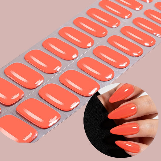 Coral Crush NO UV LIGHT Air Dry Gel Wraps